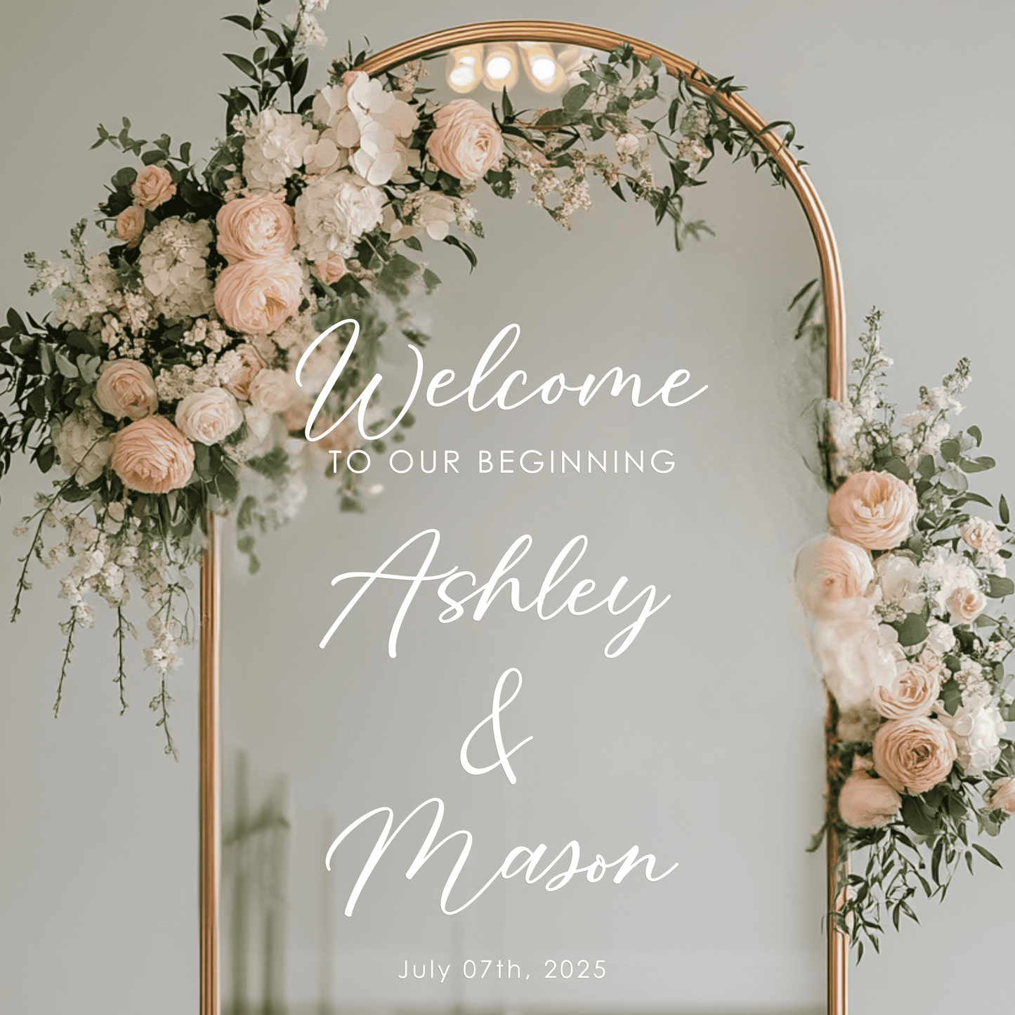 Welcome to our Beginning Wedding Vinyl Decal Sticker