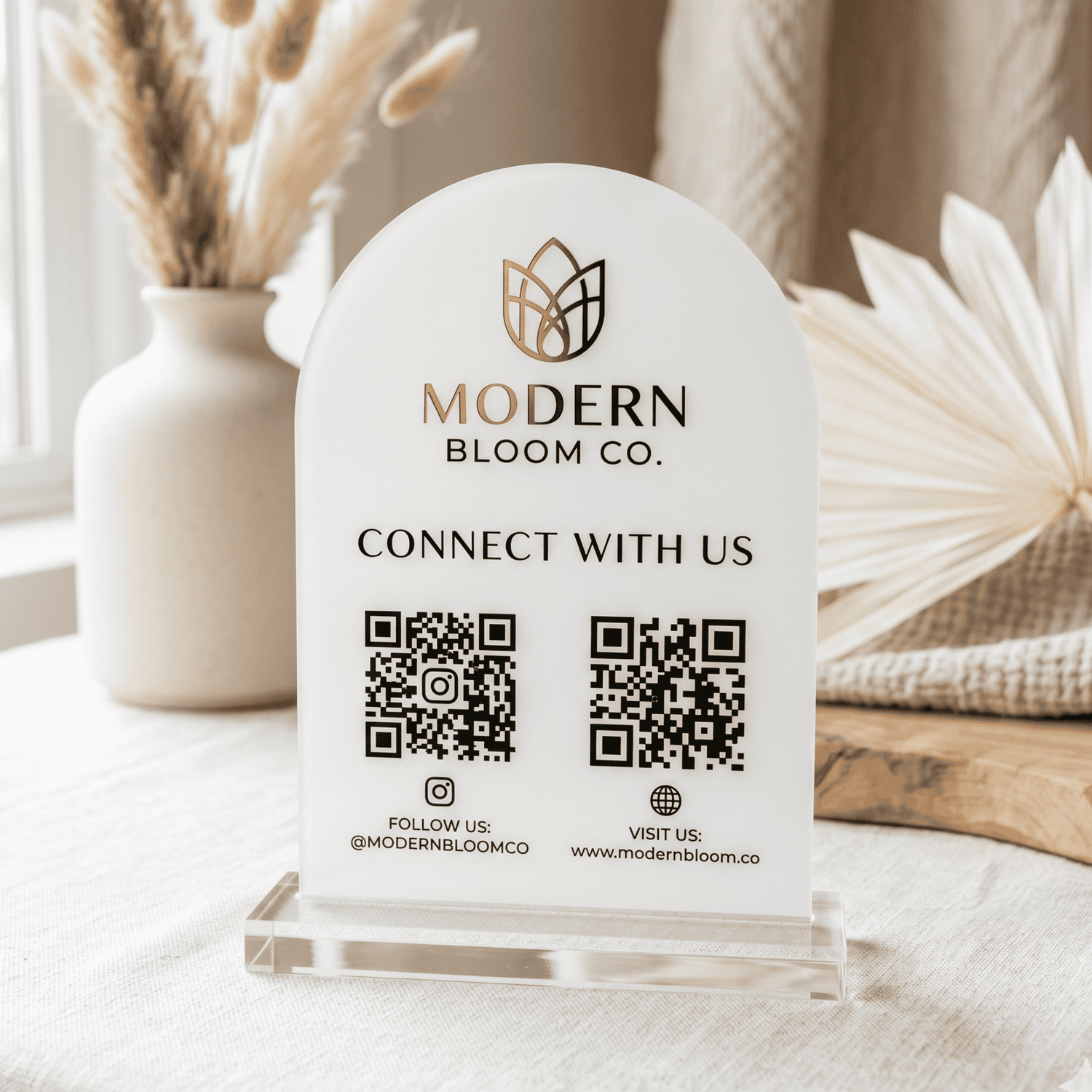 Custom QR Code Business Signs