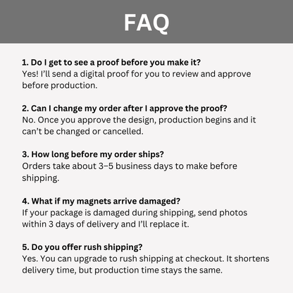 Personalized Wedding Photo Magnet – Custom Wedding Favor, Fridge Keepsake Gift (PM01)