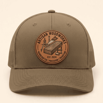 Personalized UV Printed Leatherette Tucker Hat