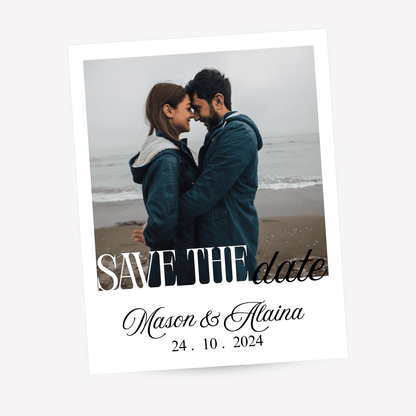 Personalized Wedding Photo Magnet – Custom Wedding Favor, Fridge Keepsake Gift (PM01)