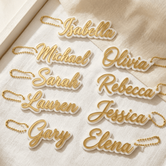 Custom 3D Printed Name Keychains