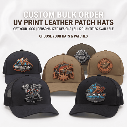 Personalized UV Printed Leatherette Tucker Hat