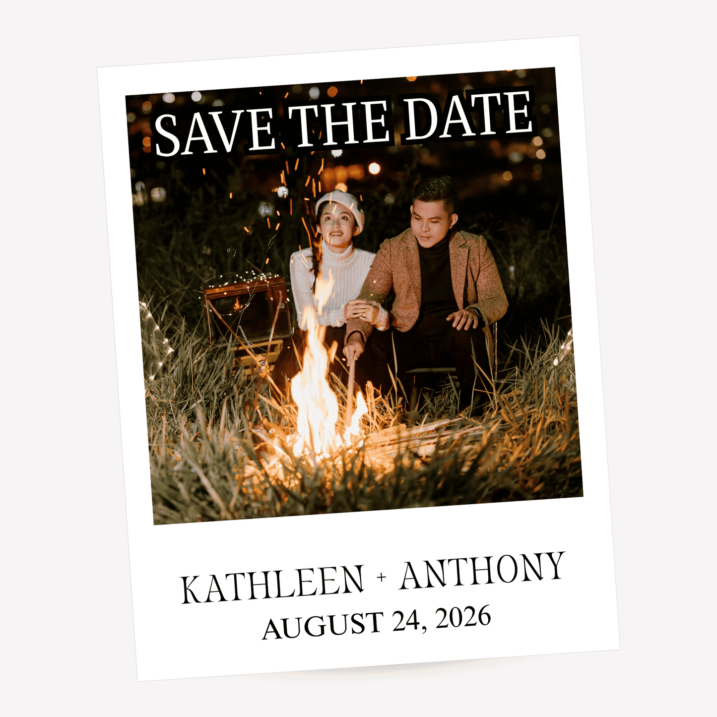 Personalized Wedding Photo Magnet – Custom Wedding Favor, Fridge Keepsake Gift (PM01)