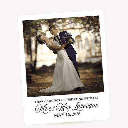 Personalized Wedding Photo Magnet – Custom Wedding Favor, Fridge Keepsake Gift (PM01)