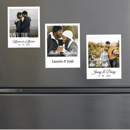 Personalized Wedding Photo Magnet – Custom Wedding Favor, Fridge Keepsake Gift (PM01)