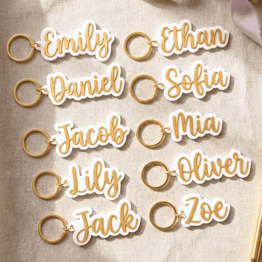 Personalized 3D Printed Name Keychains