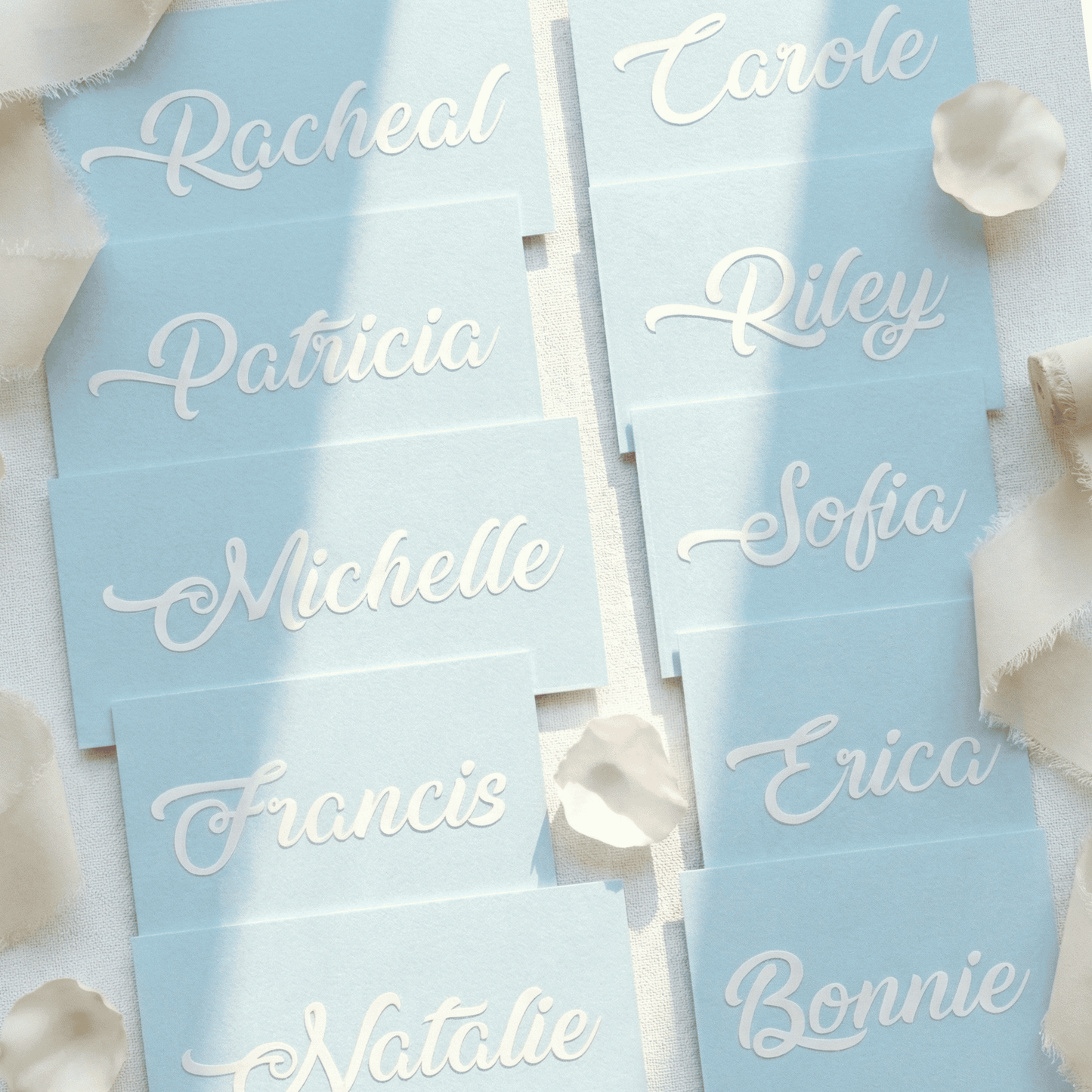 Wedding Place Card Decals | Personalized Name Stickers for Glasses | DIY Bridesmaid Proposal Box Labels | Custom Script Guest Names