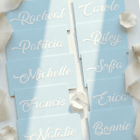 Wedding Place Card Decals | Personalized Name Stickers for Glasses | DIY Bridesmaid Proposal Box Labels | Custom Script Guest Names