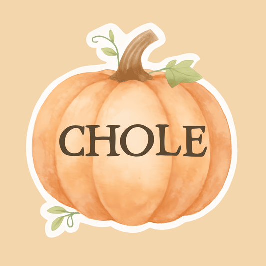 custom name pumpkin sticker