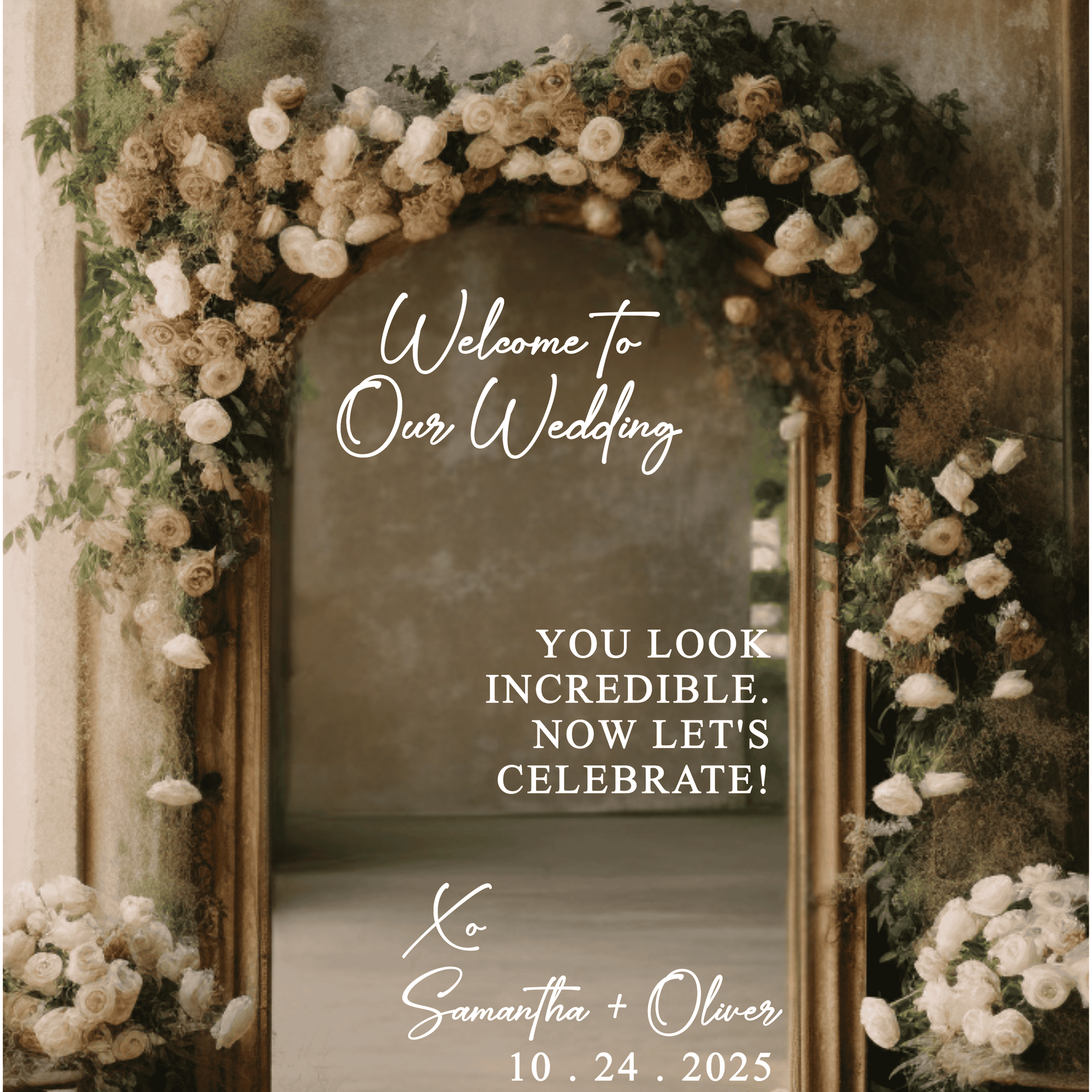 Welcome to our Wedding Vinyl Decal Sticker