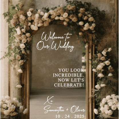 Welcome to our Wedding Vinyl Decal Sticker