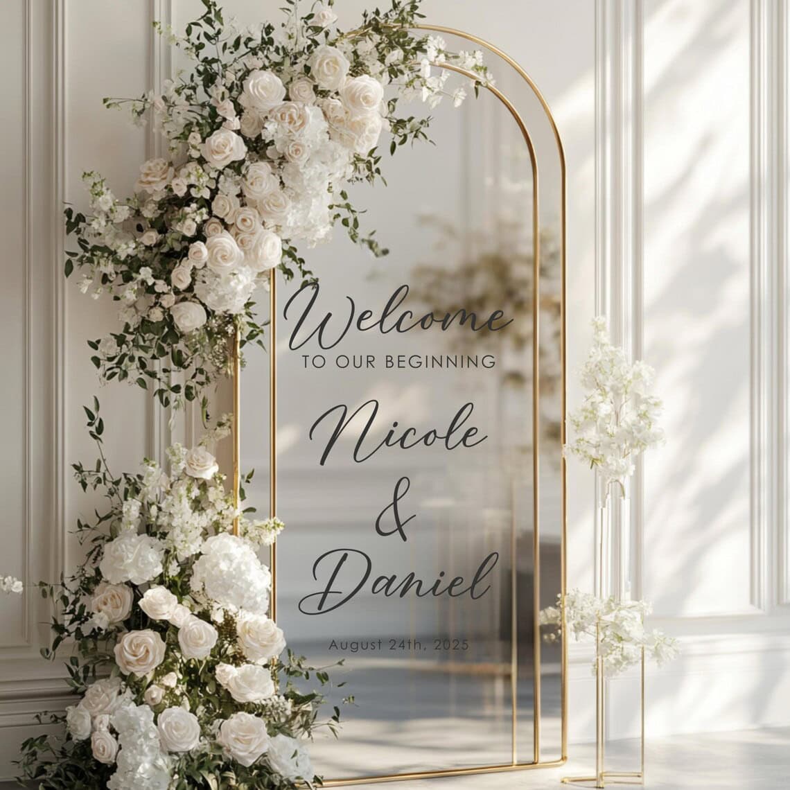 Welcome to our Beginning Wedding Vinyl Decal Sticker