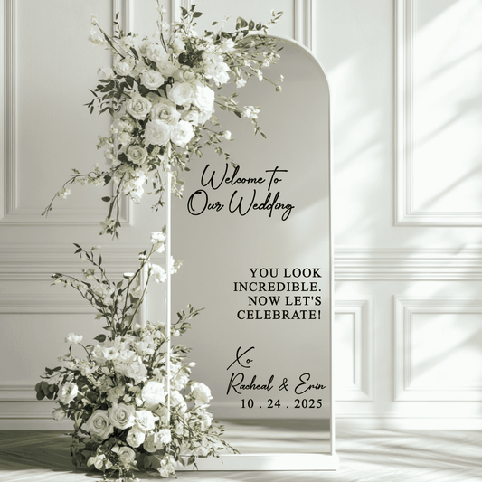 Welcome to our Wedding Vinyl Decal Sticker